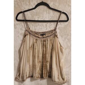 American Eagle Outfitters Silk Camisole Top With Lace Trim Detail Size X-Large